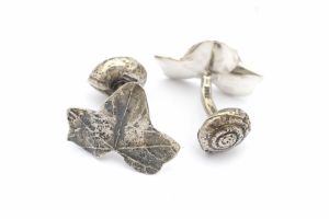 Ivy and Snail Cufflinks